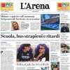 L'Arena in prima pagina: "Hellas Verona al palo, la città si divide"