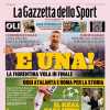 La Gazzetta dello Sport in prima pagina: "E una! Fiorentina in finale, oggi Atalanta e Roma"