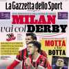 La Gazzetta dello Sport apre: "Juve, che botta. Milan, vai col derby in finale con l'Inter"