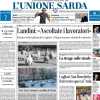 L'Unione Sarda apre la prima pagina con Cagliari-Monza: "Petagna vs Carboni: è sfida tra ex"