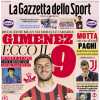 L'apertura de La Gazzetta dello Sport: "Rivoluzione Milan. Gimenez: ecco il 9"