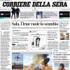 La prima pagina del Corriere della Sera: "Terremoto al Milan, esonerato Fonseca"