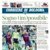Il Corriere di Bologna apre sull'ottavo posto per i rossoblù: "Sogno (im)possibile"