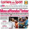 Il Corriere dello Sport apre con la Roma: "Mou affonda l'Inter"