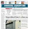 Il Corriere Fiorentino titola: "Trasloco viola, la frenata della sindaca di Empoli"