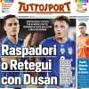 L'apertura di Tuttosport sull'attacco della Juve: "Raspadori o Retegui con Dusan"