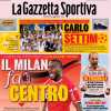 La prima pagina de La Gazzetta dello Sport: "Carlo settimo"