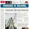 Corriere di Bologna in taglio alto: "Una vittoria al Franchi per tornare a sognare"