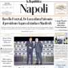 La Repubblica (Napoli) in apertura: "Tutti pazzi per Conte, standing ovation a Palazzo Reale"