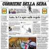 Il Corriere della Sera in taglio alto: "Juventus e Milan, doppia vittoria"