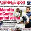 La prima pagina del Corriere dello Sport titola: "Marotta e Conte primi veleni"