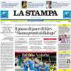 La Stampa titola: "Brivido azzurro". 2-1 all'Albania, rischio pari beffa nel finale