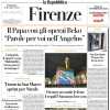 La Repubblica (ed. Firenze) in prima pagina: "Viola, arriva il Cagliari. 'Edo tifa per noi'"