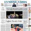 L'Unione Sarda in prima pagina sul successo contro il Verona: "Cagliari, Piccoli e Felici"