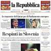 La Repubblica in prima pagina: "Si spegne il sole del Brasile. E l'Argentina batte l'Olanda"