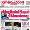 L'apertura del Corriere dello Sport con le parole di Gasperini: "Meglio del Napoli di Maradona"