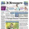Il Messaggero apre così: "Lautaro ribalta la Fiorentina (2-1): Coppa Italia all'Inter"