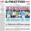 Il Mattino titola sul successo del Napoli all'ultimo respiro: "Lieto fine"