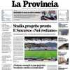 La Provincia di Como in apertura: "Stadio, progetto pronto. E Suwarso: 'Noi restiamo'"