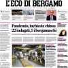 L'Eco di Bergamo: "Atalanta, freno a mano tirato". Ritorno di campionato infelice
