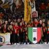 Roma Femminile, giro di campo all'Olimpico per celebrare la vittoria dello Scudetto