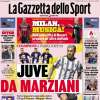 L’apertura odierna de La Gazzetta dello Sport sulla Champions League: “Juve da marziani”