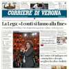 Corriere di Verona in taglio alto: "Samp al Bentegodi, Cioffi: Hellas, ora ci siamo"