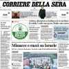Corriere della Sera: "La Lazio si diverte con la Salernitana ma non con i tifosi: contestazione"