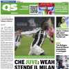 La prima pagina di QS sul 2-0 dello Stadium: "Che Juve: Weah stende il Milan"