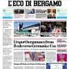 L'Eco di Bergamo volta pagina: "Dimenticare il Real. Sabato il Cagliari per restare in testa"