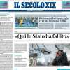 Il Secolo XIX in prima pagina: "Il Genoa da lotta pareggia e rovina la festa del Milan"