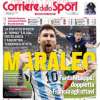 L'apertura del Corriere dello Sport su Messi, trascinatore dell'Argentina: "MaraLeo"