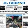 Il Giorno intitola: "Inter, passo falso con il Bologna: 2-2 a San Siro"