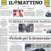 Il Mattino in prima pagina: "Conte gode: il Napoli si porta a +4 dopo il Derby d'Italia"