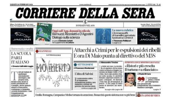 Corriere della Sera: "Le spine del derby"