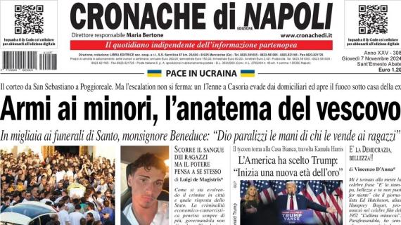 Cronache di Napoli apre: "Conte, notte da ex con l'Inter. Lobotka disponibile"