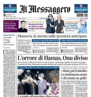 Il Messaggero oggi in apertura sulla Lazio: "C'è il Feyenoord (e c'è Immobile)"