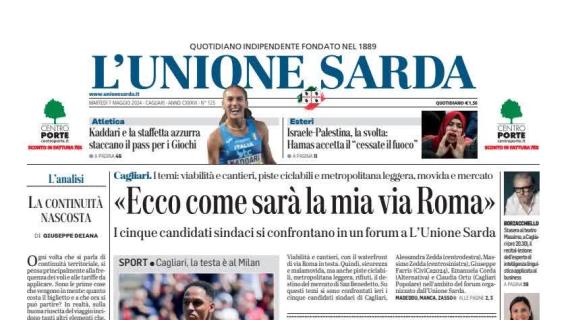 L'Unione Sarda: "Cagliari, con Mina è calcio-spettacolo: ha la stoffa del leader"