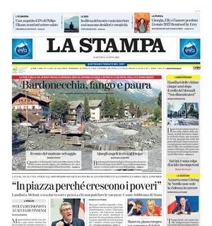 La Stampa in apertura: "Spalletti per il dopo Mancini, ma c'è il muro di De Laurentiis"