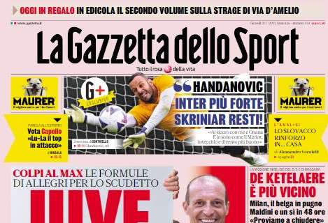 L'apertura de La Gazzetta dello Sport: "Juve esagerata"