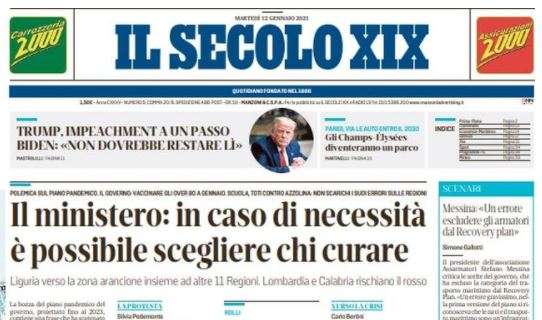 Il Secolo XIX: "Impresa Spezia, è suo il derby con la Sampdoria"