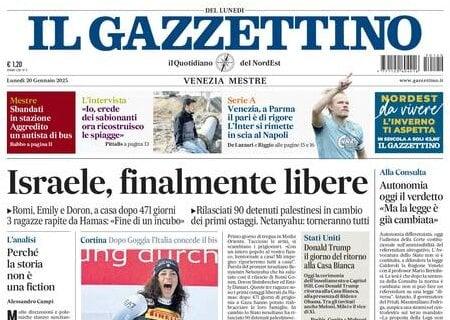 Il Gazzettino: "Venezia, a Parma pari di rigore. L'Inter si rimette in scia del Napoli"