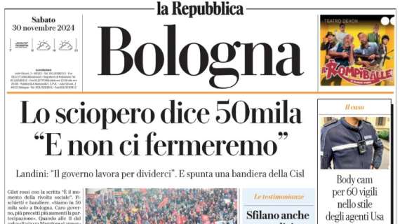 La Repubblica (ed. Bologna): "Bologna-Venezia, Bettarini doppio ex: 'Partita aperta'"