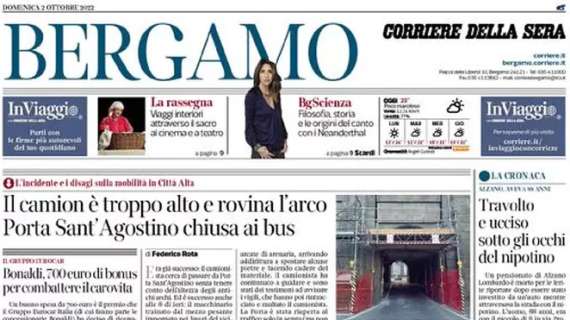 Il Corriere di Bergamo: "Gasp, 299 panchine. Come il Mondo"