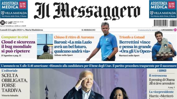 Il Messaggero: "Baroni: 'La mia Lazio avrà un bel futuro. Qualcuno andrà via'"