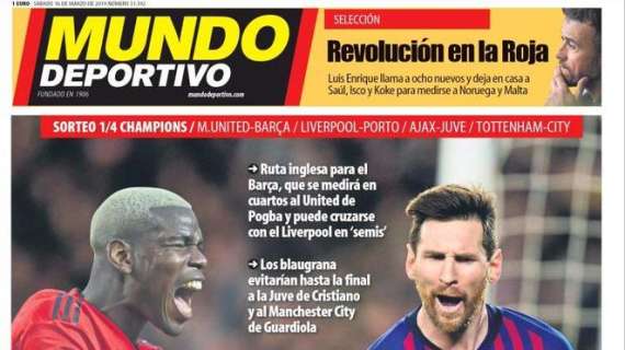 Mundo Deportivo suona la carica per il Man United: "Go Barça!"