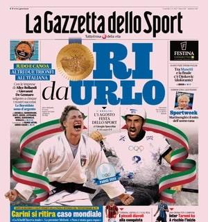 La prima pagina de La Gazzetta dello Sport: "Taremi ko: a rischio l'inizio del campionato"