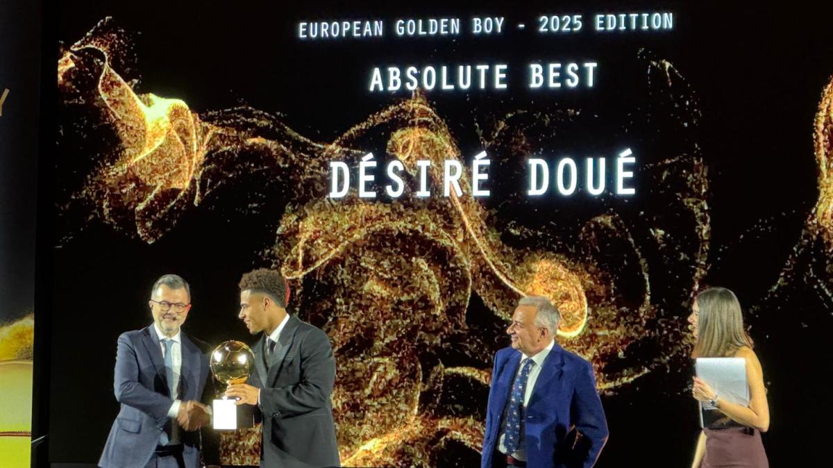 Desire Doue è il Golden Boy 2025. Tutti i premi e le dichiarazioni, c'è anche Pio Esposito