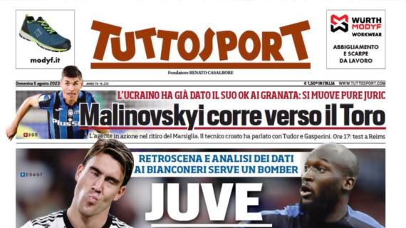 Tuttosport in apertura sugli attaccanti: "Juve, chi fa i gol?"