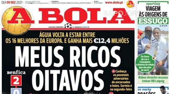 Le aperture portoghesi - Impresa del Benfica: gli ottavi valgono 12 milioni di euro